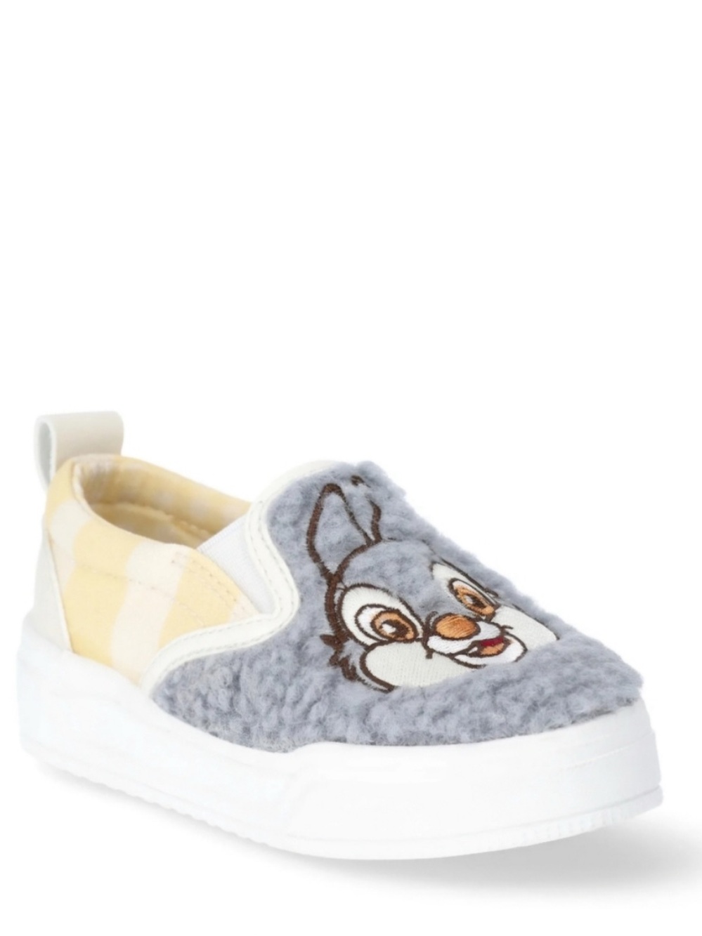Kids Grey Bunny Slip-On Shoes